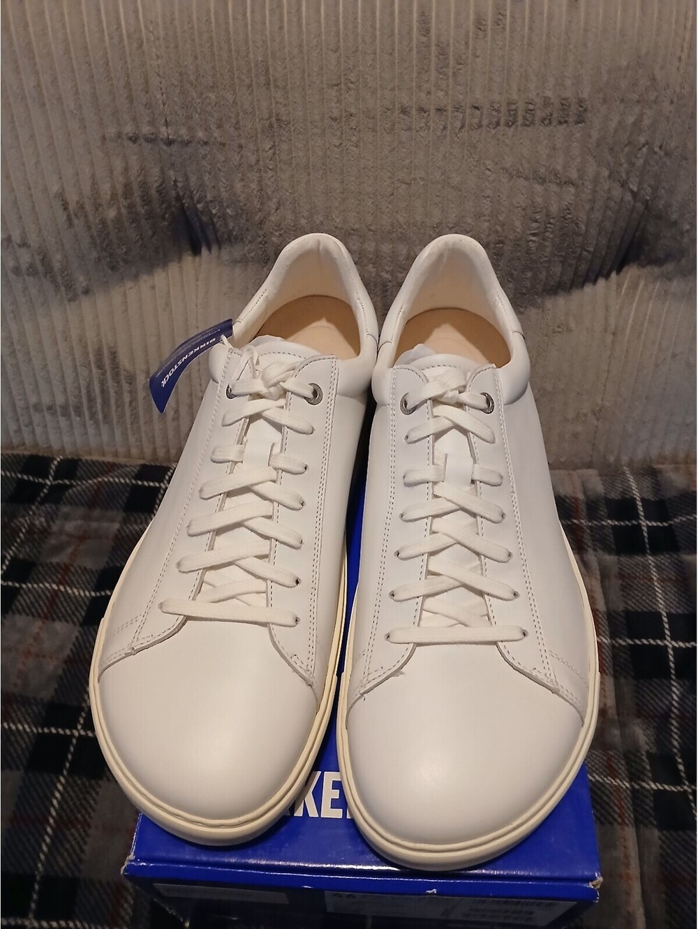 Birkenstock Bend Low White Leather Sneakers Size 37 - Picture 2 of 5